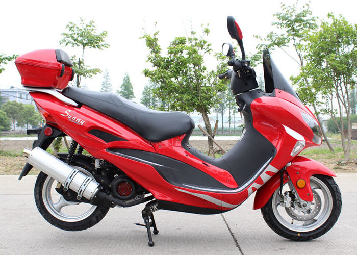 Het vier Kleurengas kniesde Autoped met Windscherm CVT, Snelle Snelheidsscooter 150cc