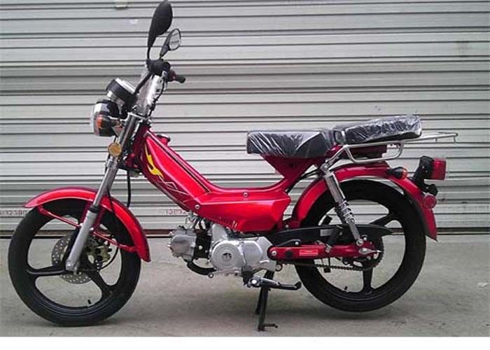 Twee Seat Echte Leer Miniscooter, Kleine 50cc-Vuilfiets Met geringe geluidssterkte