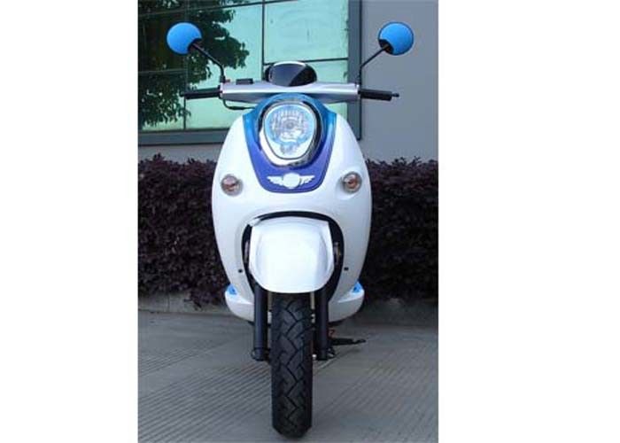 Witte/Blauwe Mini de Fietsautoped van 50cc met Twee Achteruitkijkspiegels/Achterdoos