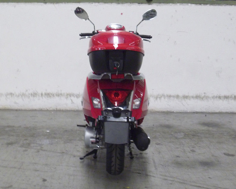 De Vorm Volwassen Scooter Rode 150cc van Nice Dame Scooter met Achteruitkijkspiegel