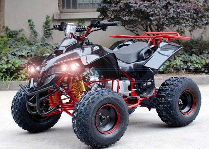 Enige de Fietsvoertuigen met vier wielen 4 X 4 van de Cilinder125cc Atv Vierling met Achterrek/Heldere Koplampen
