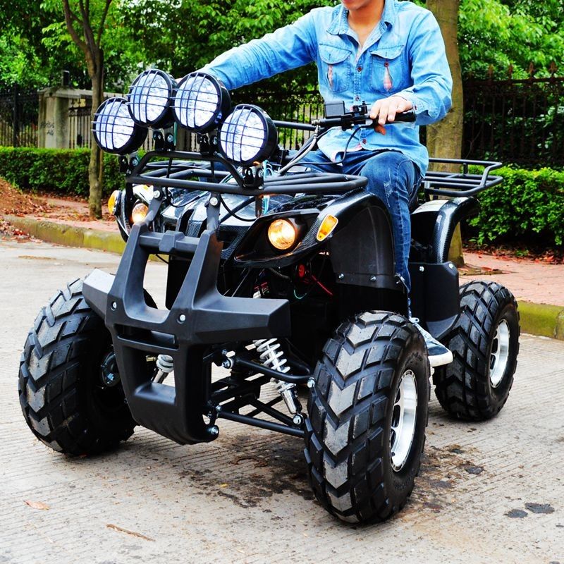 Elektrische Atv-Vierlingfiets 1500W/Brushless Motor van 2000W gelijkstroom met Vier Verstralers