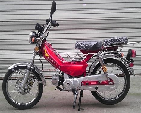 50CC CDI Gekoelde de Motorfiets Voorschijf Met gas van het Schopbegin/de Achterlucht van de Trommelrem