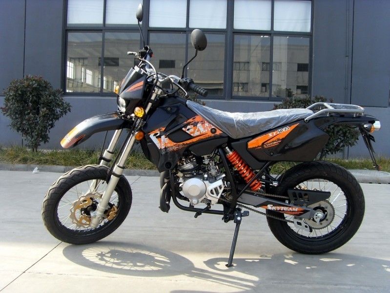 4 de Motorfiets van de slag50cc Sport met Signaallichten, de Enige Gekoelde Lucht van Cilindermotorfietsen