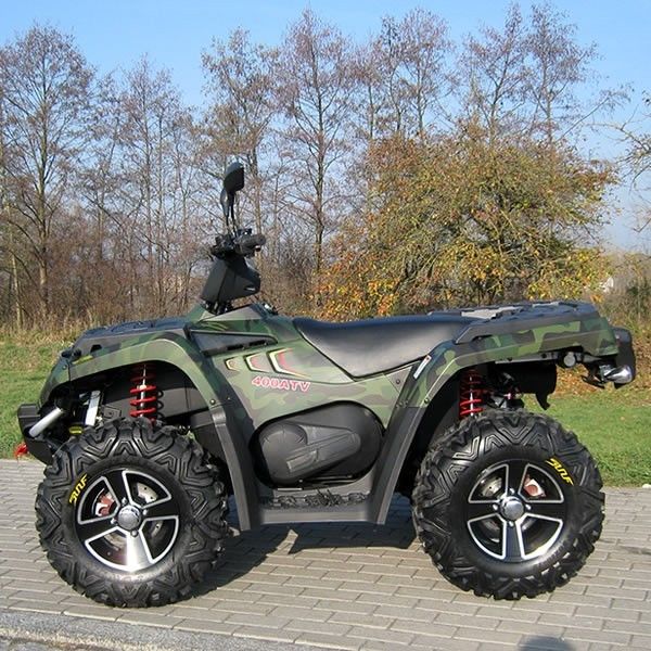 De olie koelde het Vierwielige Atv Dubbel van 400cc/kiest A uit - bewapen met Aluminiumrand Elektrische Verschuiving