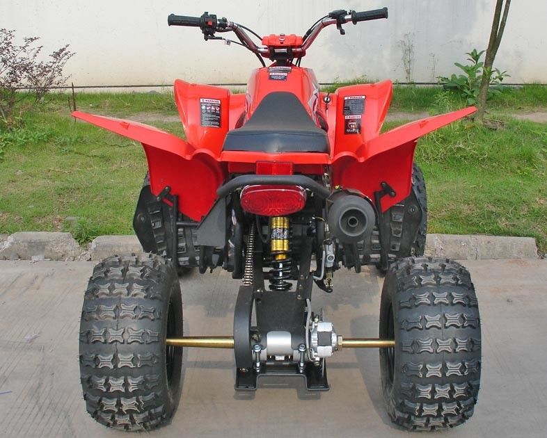 Rode 250CC-Nutsvoertuigen ATV 8“ van de de Luchtschok van de Bandluxe van de de Trommelrem Voor Achter de Schijfrem