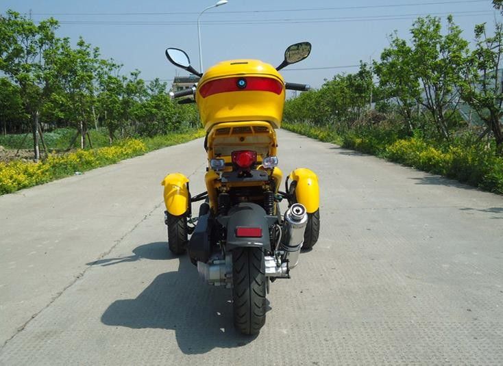 De horizontale Motorfiets 50cc 3 Autoped 4 van het Type Triwiel van Wieltrike Slag