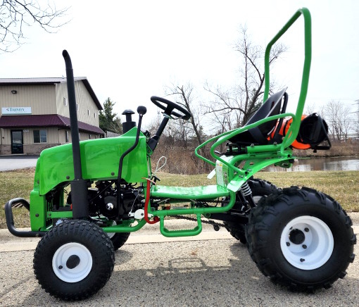 Van het de Mensengolf van Mini Farm Tractor With Reverse 125cc Één de Lichten van de Karjeep fully auto with hitch
