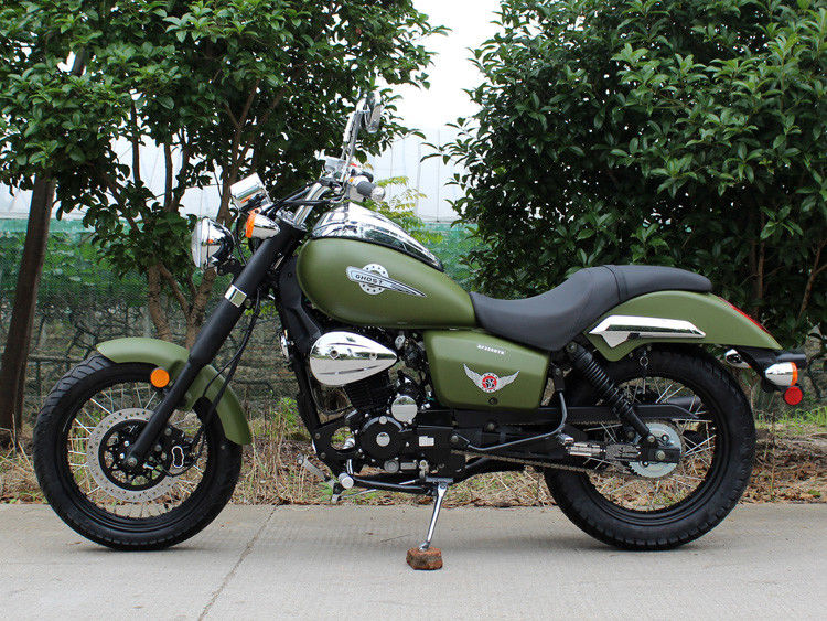 Leger Groene 250cc Bobber Bijl 90 het Lage Olieverbruik van Km/H met Handtransmissie 5