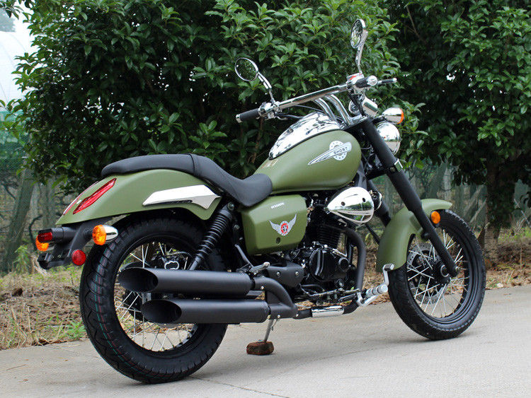 Leger Groene 250cc Bobber Bijl 90 het Lage Olieverbruik van Km/H met Handtransmissie 5