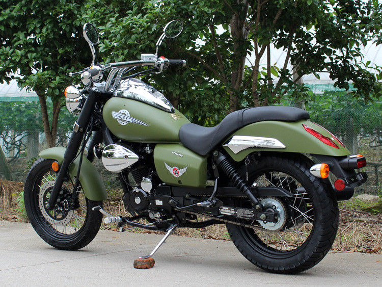 Leger Groene 250cc Bobber Bijl 90 het Lage Olieverbruik van Km/H met Handtransmissie 5