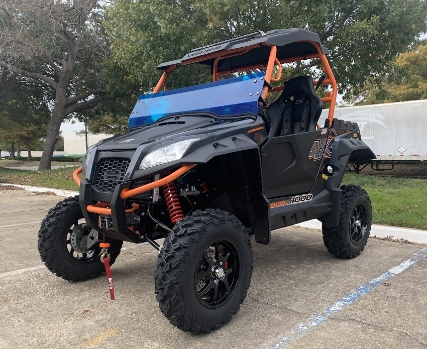 Gasvoertuig 1000 UTV Side by Side Full ABS Dak Twee broers Racing Uitlaat