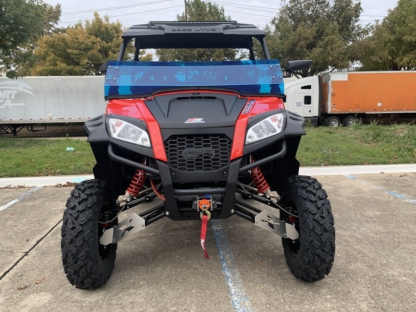 Gasvoertuig 1000 UTV Side by Side Full ABS Dak Twee broers Racing Uitlaat