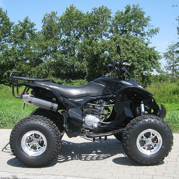 250cc buitengewoon brede Grootte Vierwielige Atv met de Elektrische Zwarte van het Beginsysteem