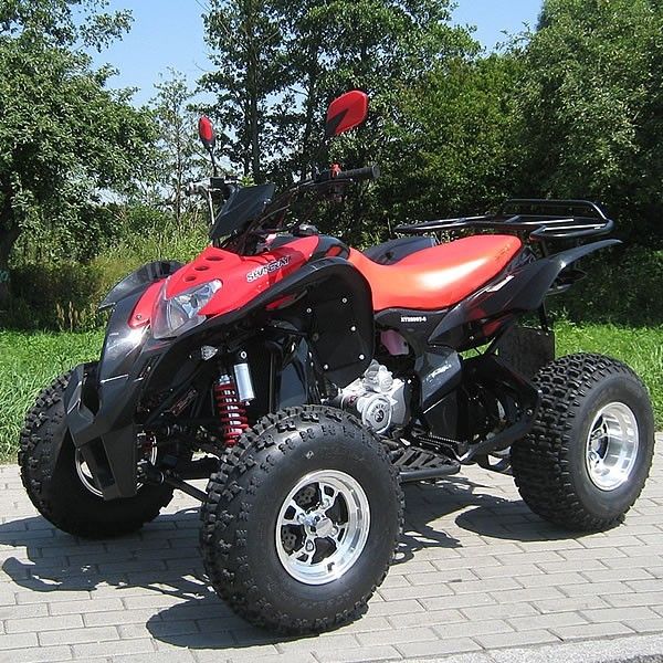 250cc buitengewoon brede Grootte Vierwielige Atv met de Elektrische Zwarte van het Beginsysteem