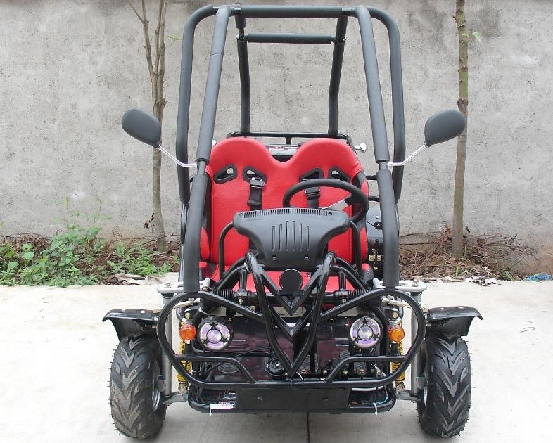 110cc kleine Grootte Gemotoriseerde Go-kart, Volwassen Go-kart Automatische Koppeling 3 Snelheid met Omgekeerde