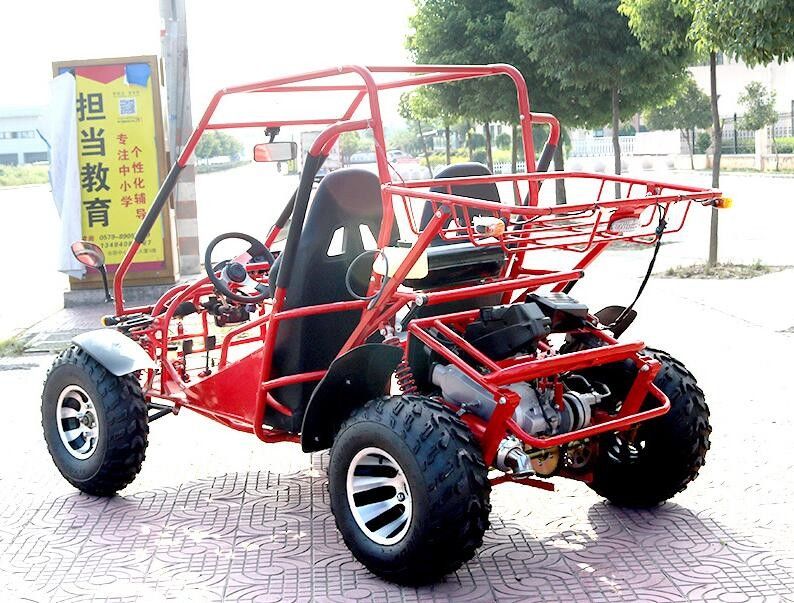De horizontale 4 Slaglucht Met fouten van het Typego-kart koelt 4 Seater Voor/Achterschijfrem