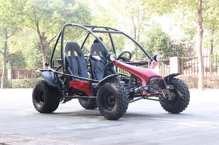 Horizontale Enige Cilinder 4 Go-kart van Slag het Dubbele Seat met Voor/Achterschijfrem