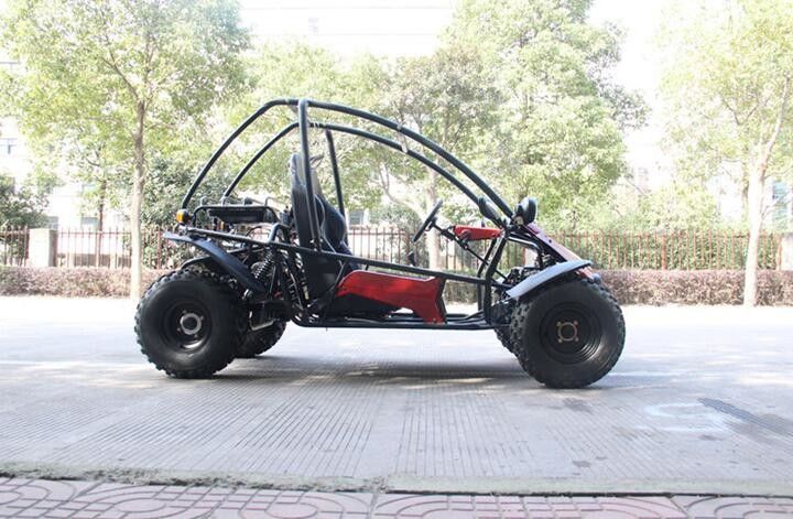 Horizontale Enige Cilinder 4 Go-kart van Slag het Dubbele Seat met Voor/Achterschijfrem