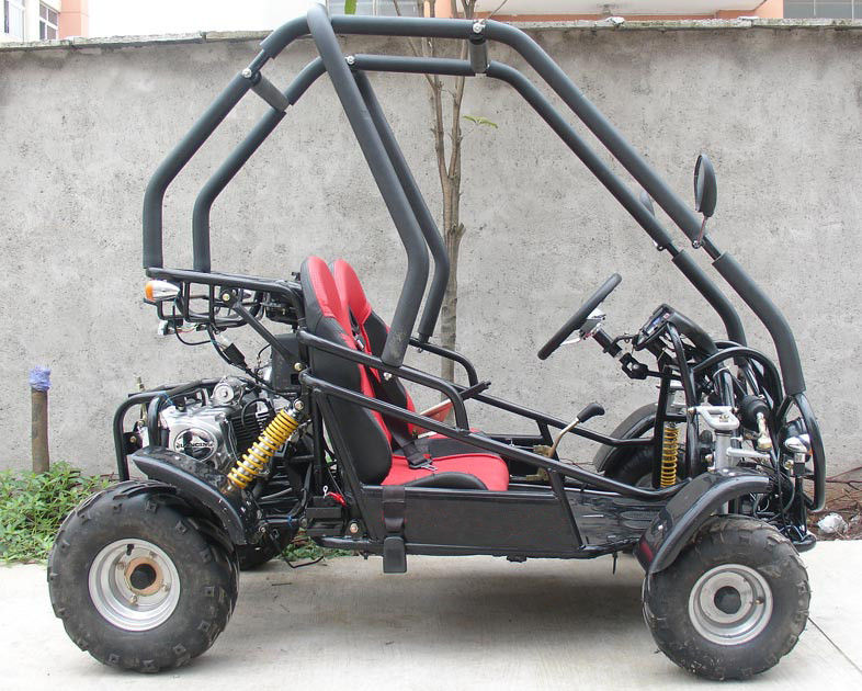 Kleine 3 verzenden 110cc-Go-kart Twee Met fouten Seater Atv met CDI Electirc Begin