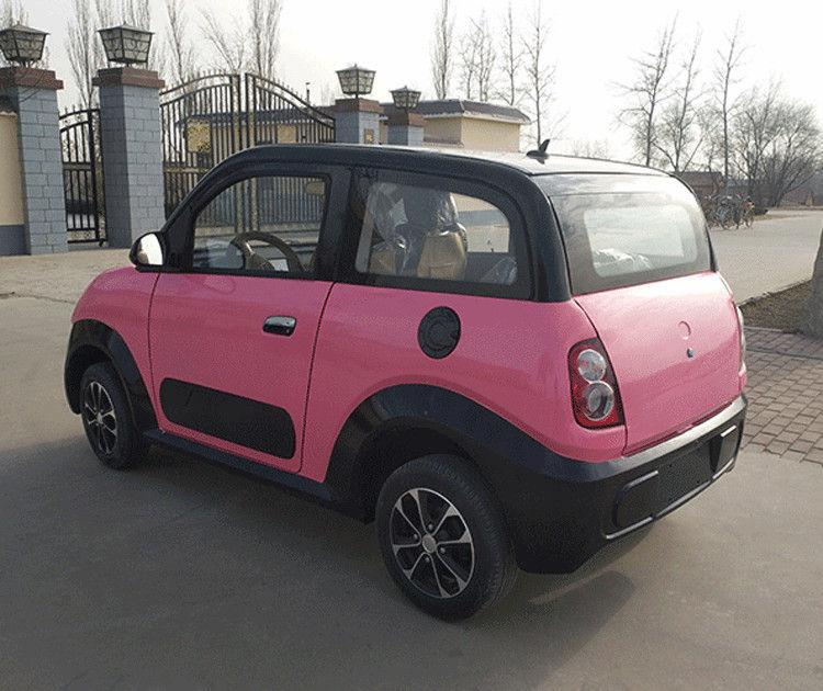 Roze/Blauwe Elektrische Golfkarren 220v 4.2kw 2 de Elektrische Auto van Seat met Voorschijf/Achtertrommel