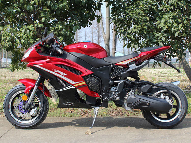Horizontale Typelucht Gekoelde 4-slag Elektrisch aangedreven Motorfiets 150cc