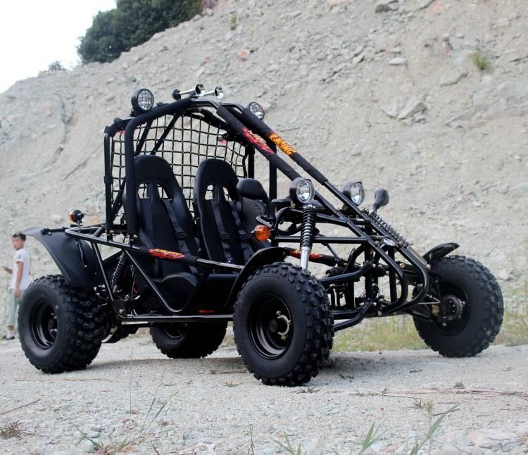 De lucht koelde Twee Seater-de Kettingoverbrengings150cc Grote Grootte van het Go-kart Elektrische Begin