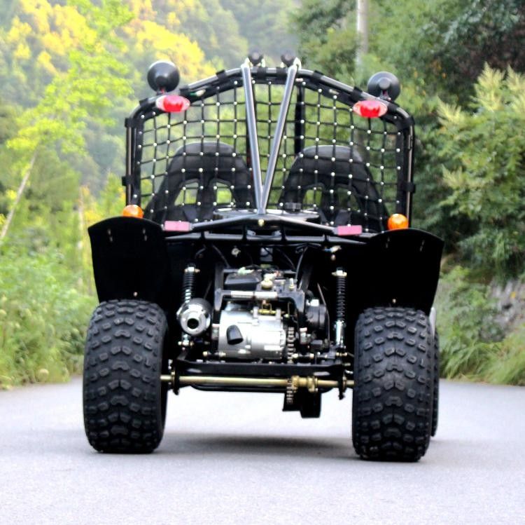 De lucht koelde Twee Seater-de Kettingoverbrengings150cc Grote Grootte van het Go-kart Elektrische Begin
