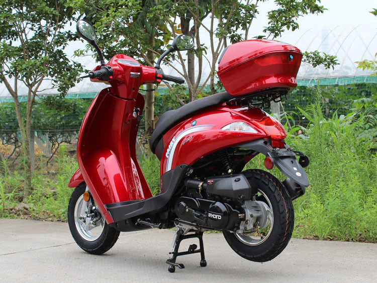 CVT-het Type van Toestel50cc Volwassen Scooter Horizontale Enige Gekoelde Cilinderlucht -