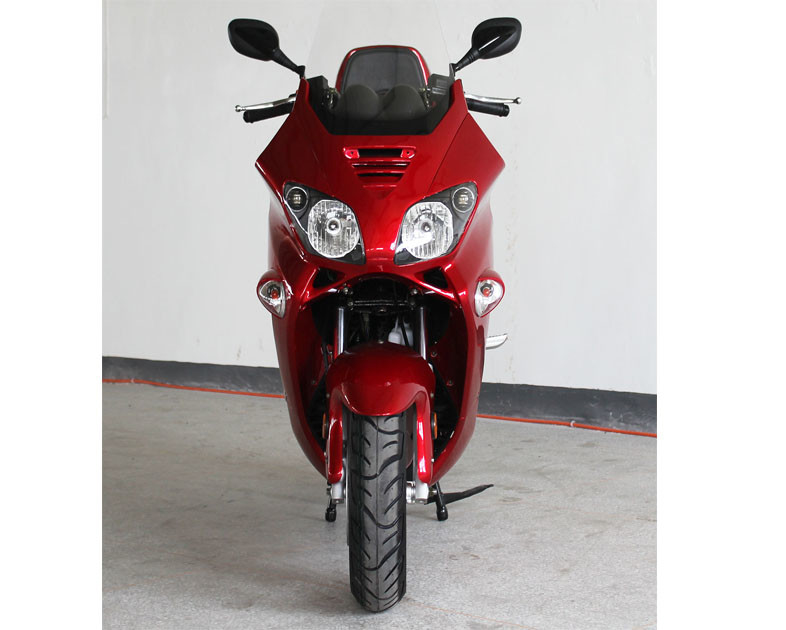 300cc 1 Cilinder 4 van de de Riemaandrijving van de Slag de Volwassen Scooter Vloeibare Koele Voorschijf/Achterschijf