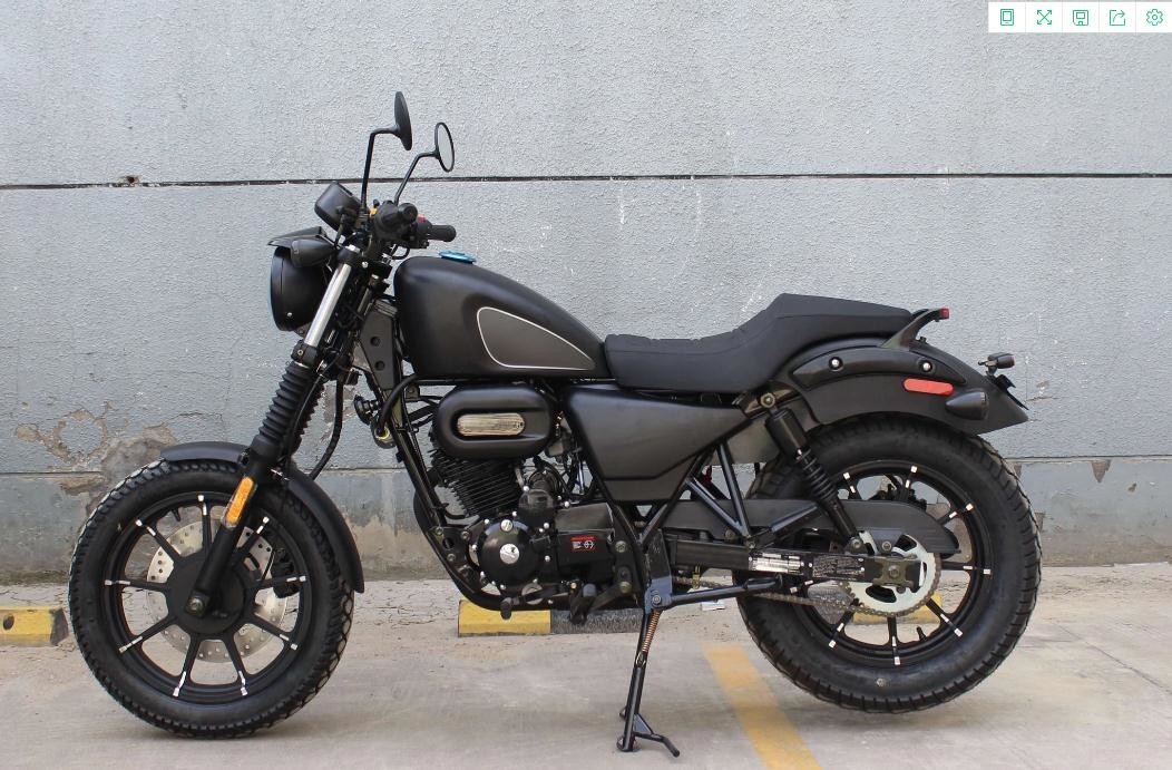 Enige Cilinder Lucht Gekoelde 250cc Chopper Motorcycle 4 Slag Horizontaal Type