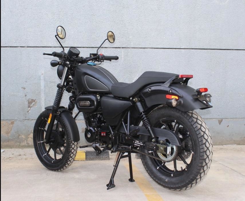 Enige Cilinder Lucht Gekoelde 250cc Chopper Motorcycle 4 Slag Horizontaal Type